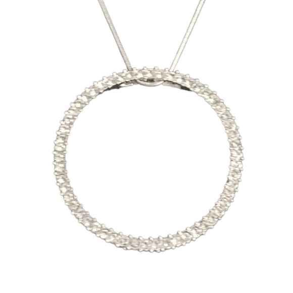 Jewelry - Rhinestone Eternity Pendant Necklace NWOT